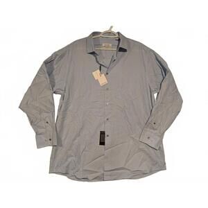 Calvin Klein Men's Light Blue Dress Shirt - New With Tags XL 17 32/33